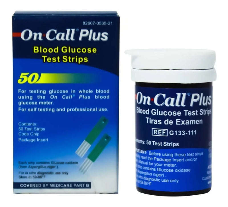 Acon Tiras Reactivas Para Glucómetro On Call Plus