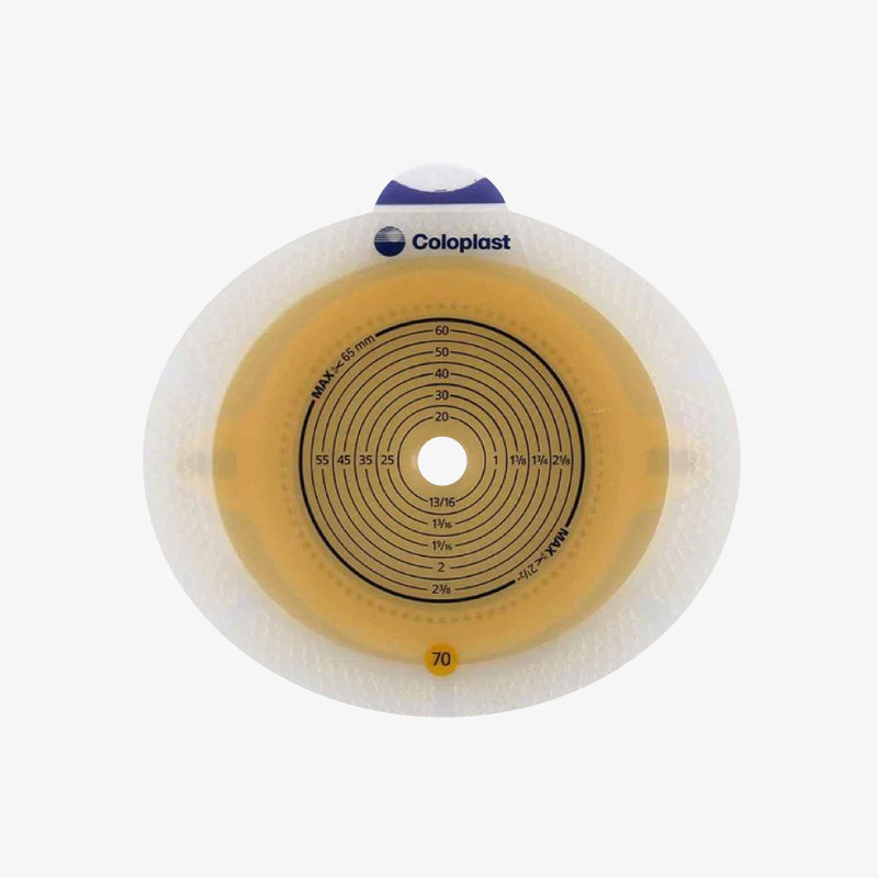 Coloplast Barrera Convex Light Recortable SenSura Click xpro De 10 - 65 MM con aro De 70 MM