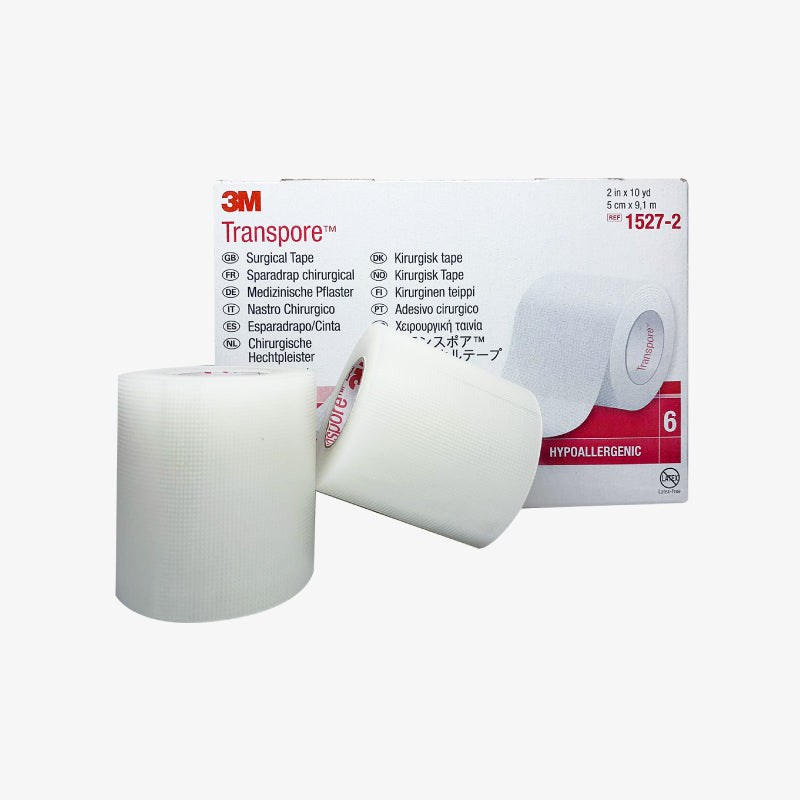 3M Cinta Médica Transpore de 5.08 CM X 9.1 M