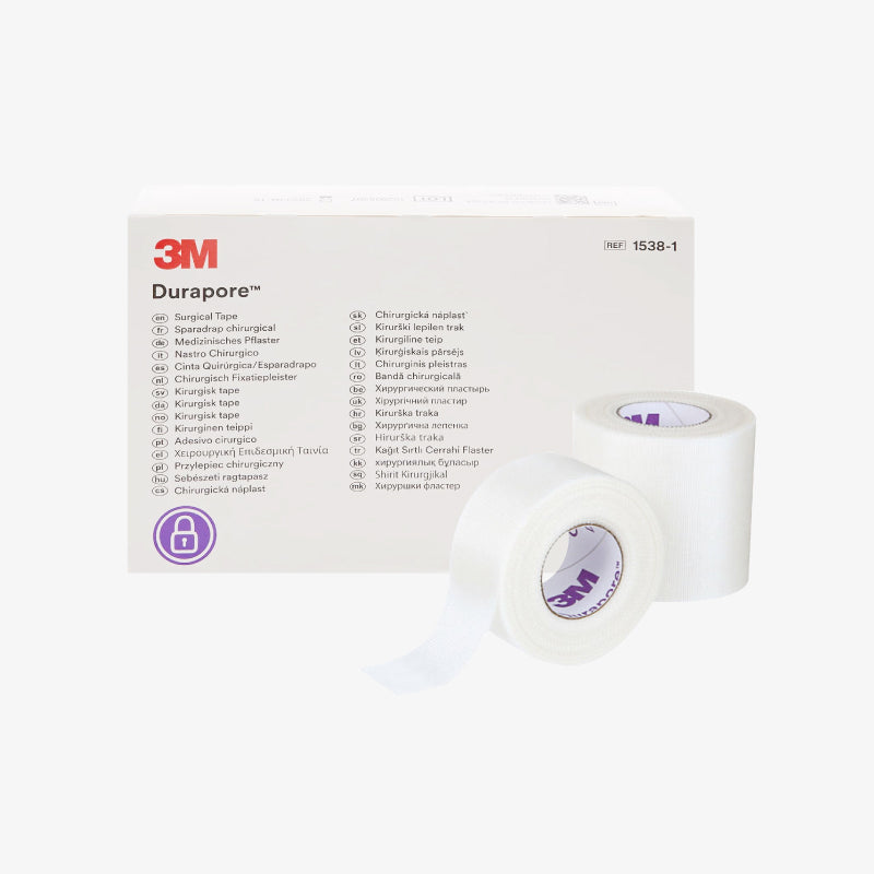3M Cinta Quirúrgica de Tela Durapore de 2.54 CM X 9.1 M