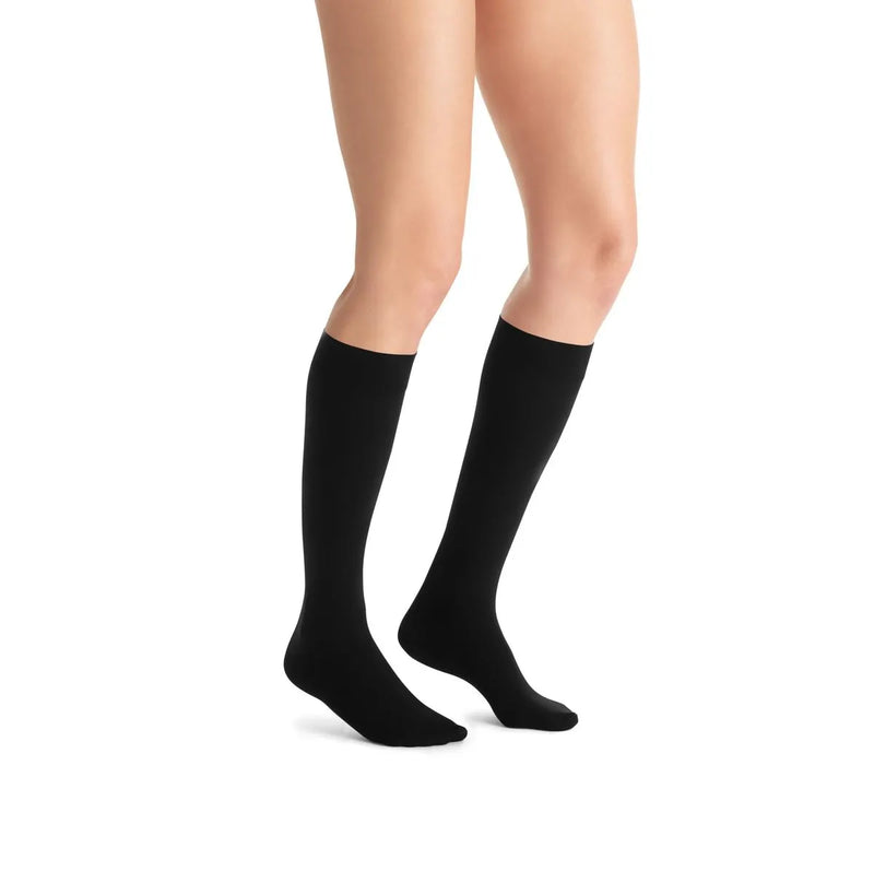 JOBST Media a la Rodilla Opaque Negro Baja compresión
