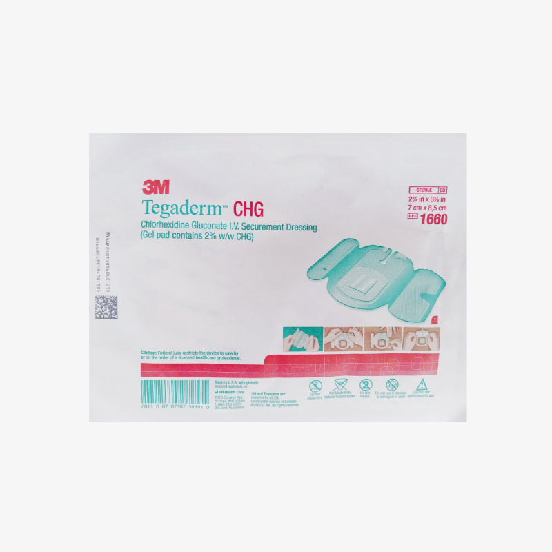3M Apósito Tegaderm CHG De 7 CM x 8.5 CM