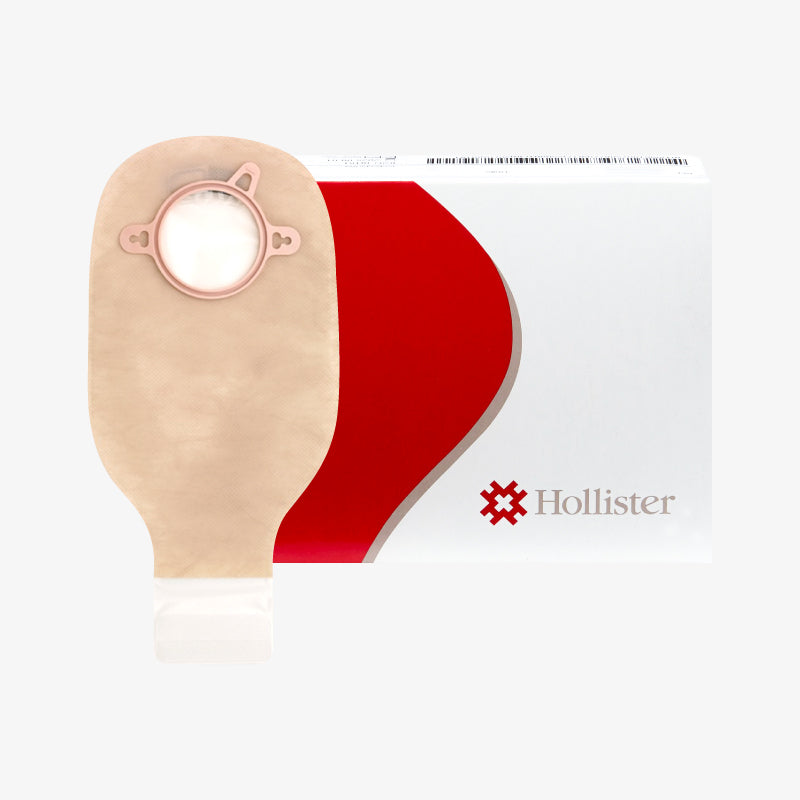 Hollister Bolsa de Ostomía Drenable Transparente New Image con Aro De 44 MM