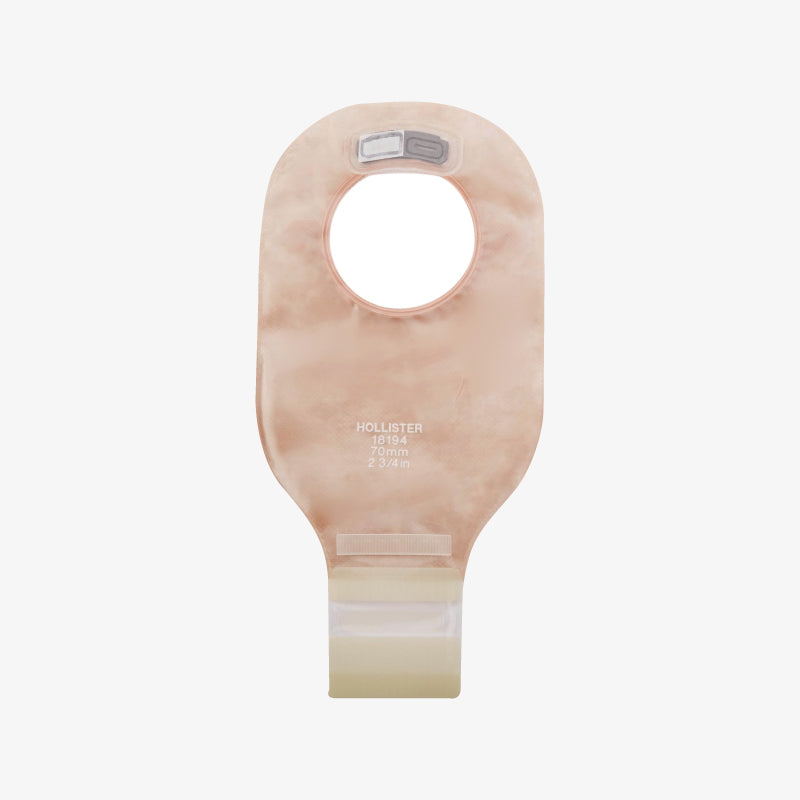 Hollister Bolsa de Ostomía Drenable Transparente New Image con Aro De 70 MM