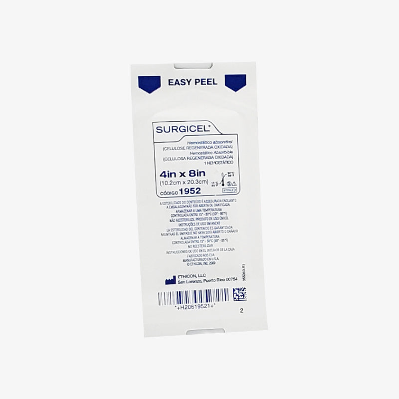 Ethicon Hemostático Absorbible Surgicel Original 10.2 CM x 20.3 CM