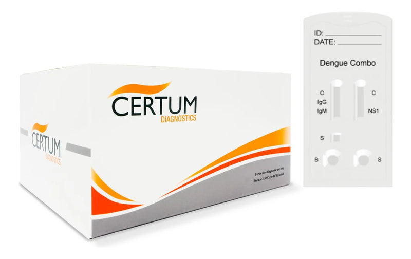 Certum Prueba Rápida de Dengue y Antígeno NS1 e IgG/IgM