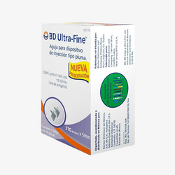 BD Aguja de Insulina Tipo Pluma Ultra-Fine Pluma De 31 G X 5 MM