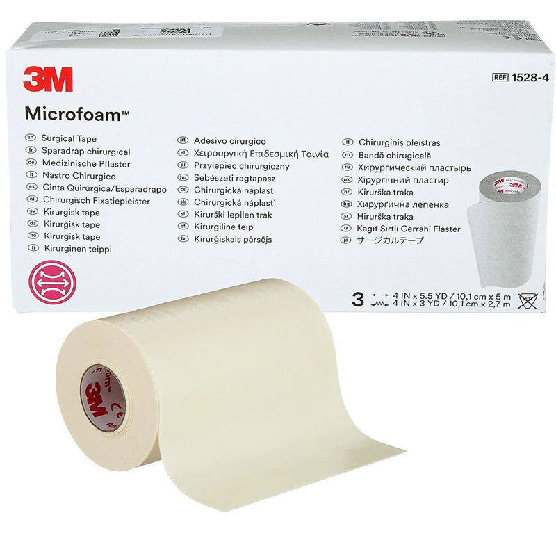 3M Cinta Quirúrgica Microfoam De 10 cm x 5 m