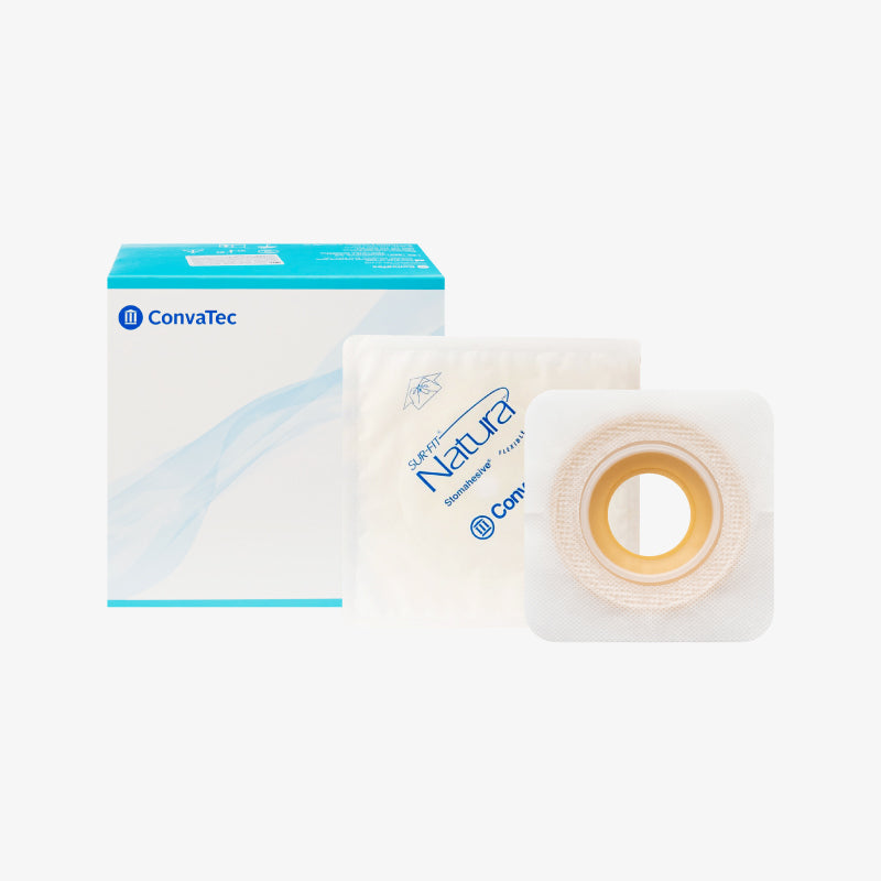 ConvaTec Barrera Plana Moldeable Sur-Fit Natura De 45 MM a 56 MM con Aro De 70 MM