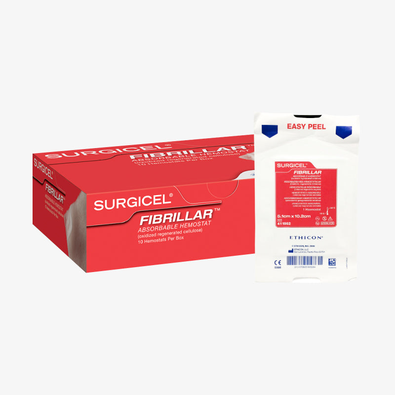 Ethicon Hemostático Absorbible Surgicel Fibrillar 5.1 CM x 10.2 CM