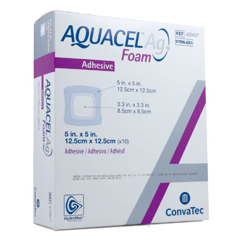 ConvaTec Apósito Aquacel Ag Foam De 12.5 CM X 12.5 CM