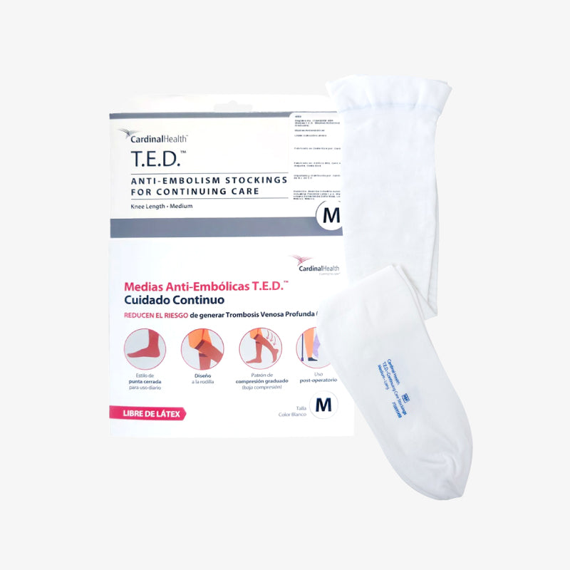 Cardinal Health Media a la Rodilla Blanco T.E.D. Talla Mediana