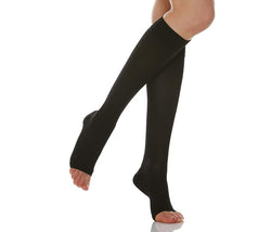 RelaxSan Media Tobillera Punta Abierta Color Negro 15 - 20 MMHG