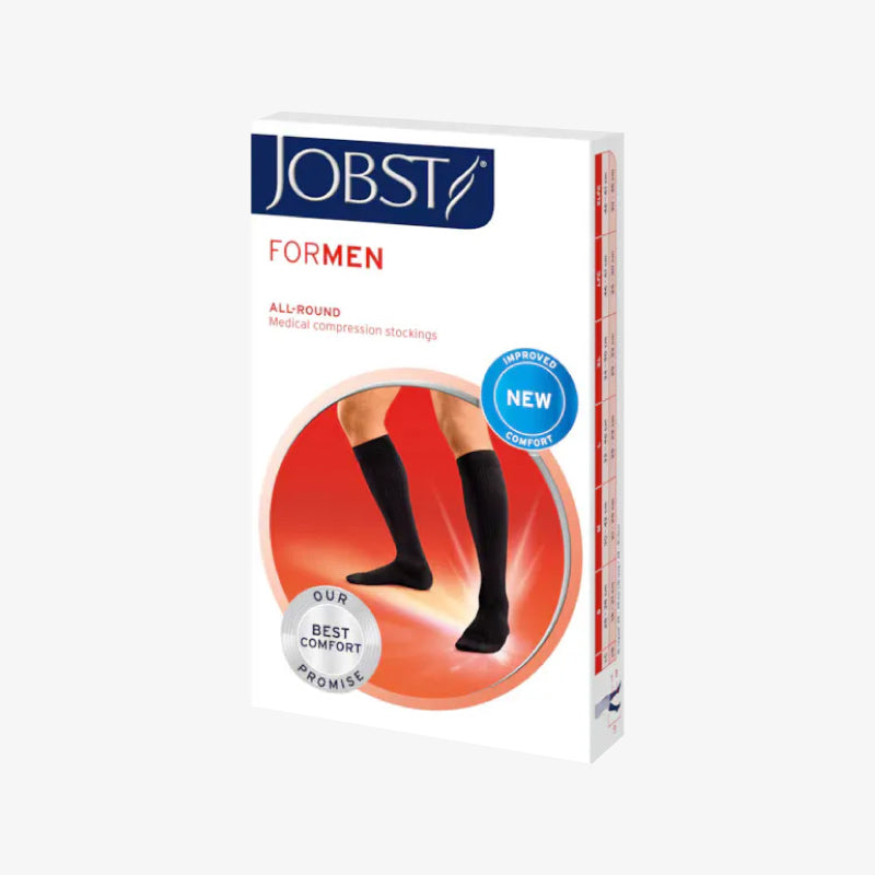 JOBST Media a la Rodilla ForMen Azul Mediana Compresión