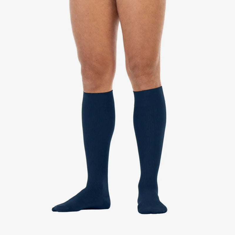JOBST Media a la Rodilla ForMen Azul Mediana Compresión