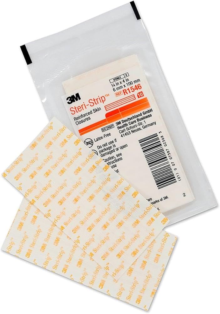 3M Tiras de Cierre Cutáneo Steri-Strip De 1/4" x 4"