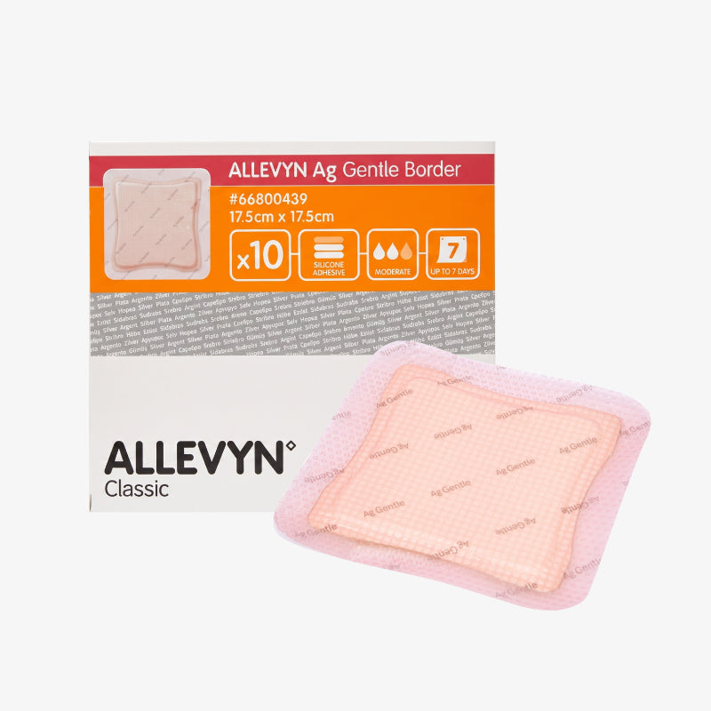 Smith & Nephew Apósito Allevyn Ag Gentle Border De 17.5 CM X 17.5 CM