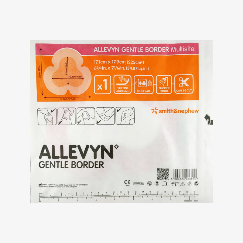 Smith & Nephew Apósito Allevyn Gentle Border Multisite De 17.1 CM X 17.9 CM