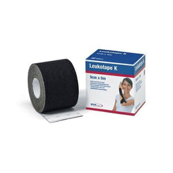 Essity Cinta Adhesiva Elástica Leukotape K Color Negro De 5 CM X 5 M