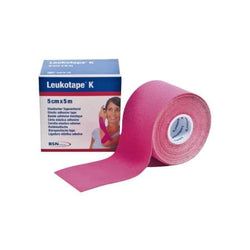 Essity Cinta Adhesiva Elástica Leukotape K Color Rosa De 5 CM X 5 M