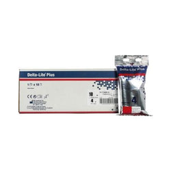 Essity Venda Sintética De Fibra De Vidrio Delta Lite Plus Color Rojo De 7.5 CM X 3.65 M