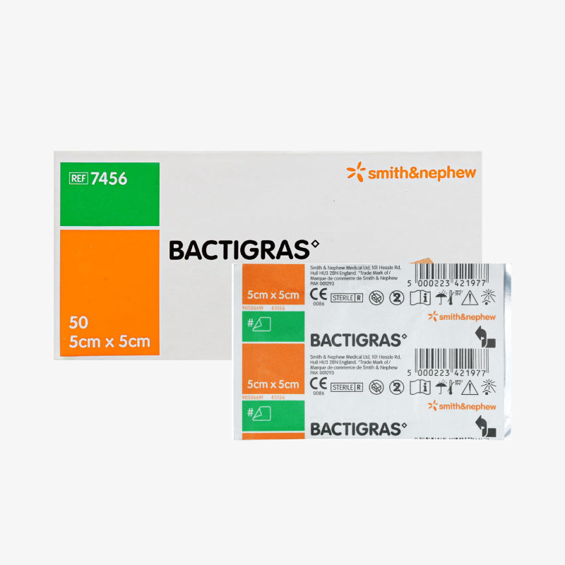 Smith & Nephew Gasa Parafinada Bactigras De 5 CM X 5 CM