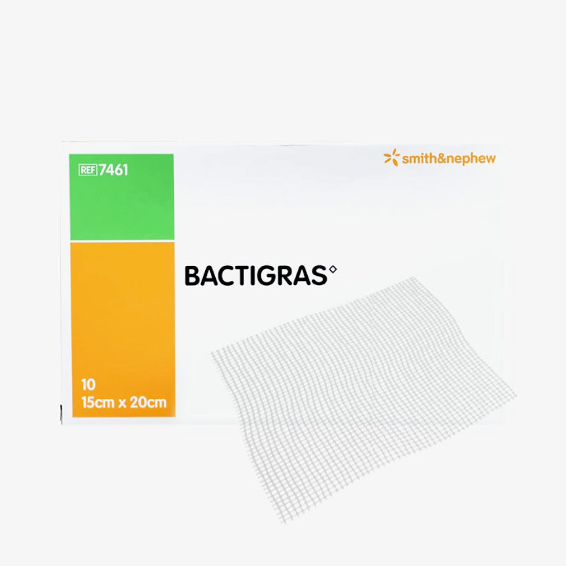 Smith & Nephew Gasa Parafinada Bactigras De 15 CM X 20 CM