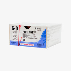 Ethicon Sutura Calibre 6/0 - Longitud 45 CM - Aguja SC-16 Prolene
