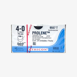 Ethicon Sutura Calibre 4/0 - Longitud 75 CM- Aguja RB-1 D/A 17 MM Prolene