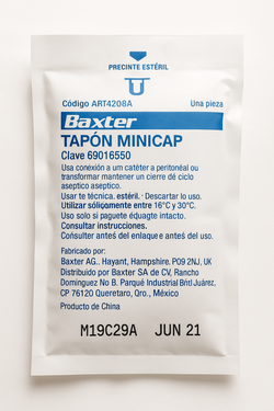 Baxter Tapón con Yodopovidona para Línea de Transferencia