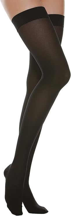 RelaxSan Media Al Muslo Color Negro 15 - 20 MMHG