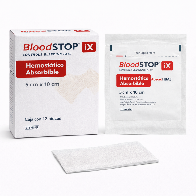 BloodSTOP iX Hemostático Absorbible de 5 CM x 10 CM
