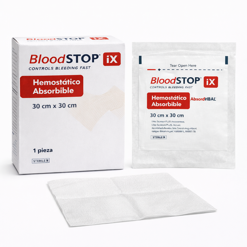 BloodSTOP iX Hemostático Absorbible de 30 CM x 30 CM