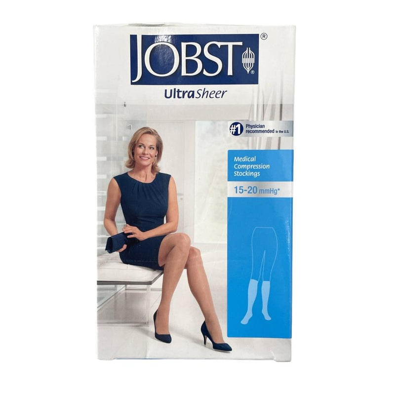 JOBST Media a la Rodilla Ultrasheer Negro Baja Compresión
