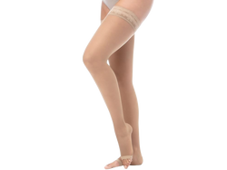 RelaxSan Media Al Muslo Punta Abierta Color Beige 15 - 20 MMHG