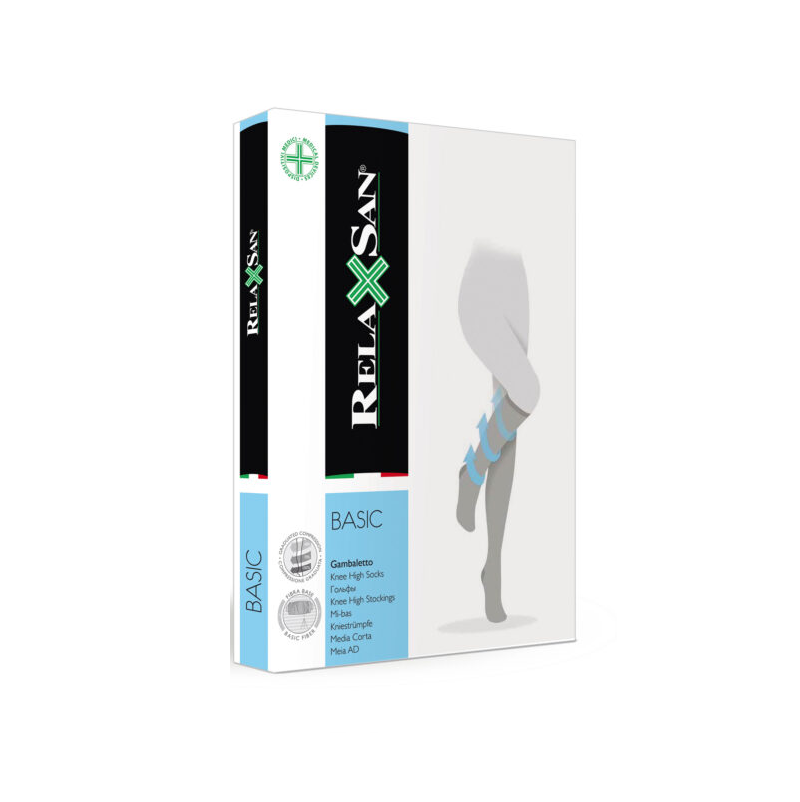 RelaxSan Media A la Rodilla Punta Abierta Color Beige 20 - 30 MMHG
