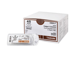 Tagum Sutura Catgut Crómico Calibre 2-0 Longitud 75 cm Aguja 1/2 25 mm