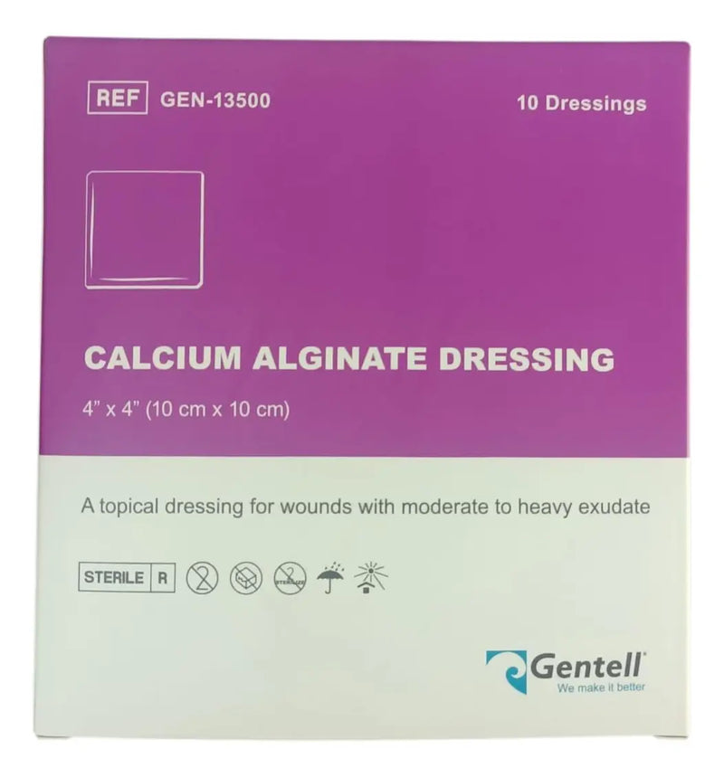 Gentell Alginato de Calcio con Plata Algicell AG 10 CM x 20 CM