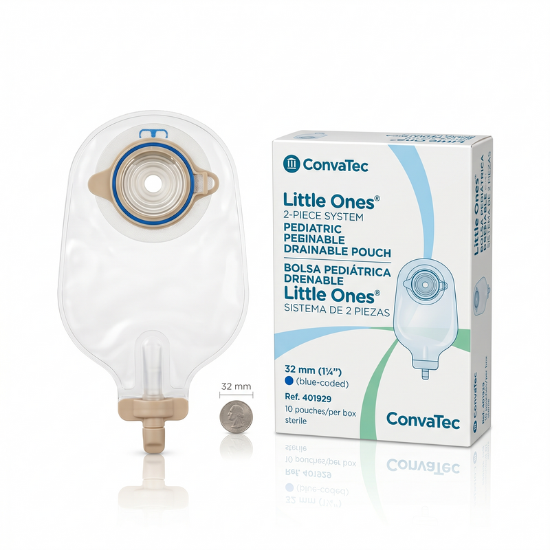 ConvaTec Bolsa de Ostomía Pediátrica Drenable Little Ones Con Aro de 32 mm