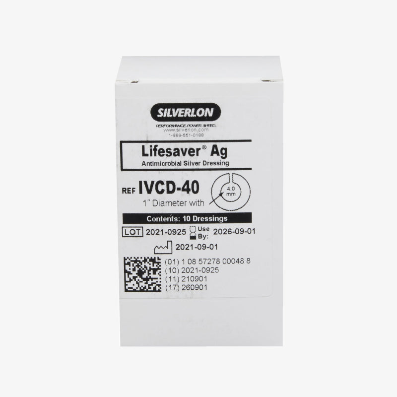 Argentum Medical Apósito en Disco Silverlon Lifesaver De 2.5 CM con Orifico de 4 mm