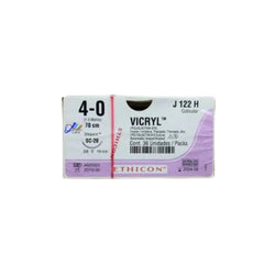 Ethicon Sutura Calibre 4/0 - Longitud 70 CM - Aguja SC-20 19 MM Vicryl