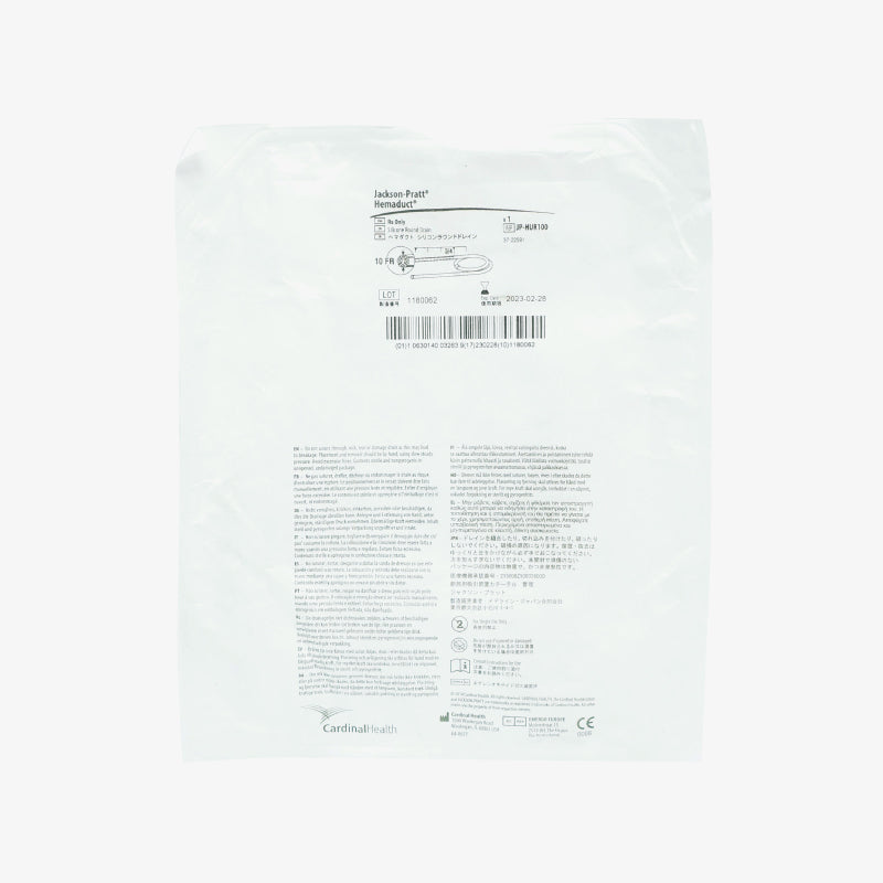 Cardinal Health Drenaje Sin trocar Hemaduct De 3/4 - 10 FR