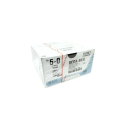 Ethicon Sutura Calibre 5/0 - Longitud 75 CM - Aguja RB-1 Seda Perma-Hand