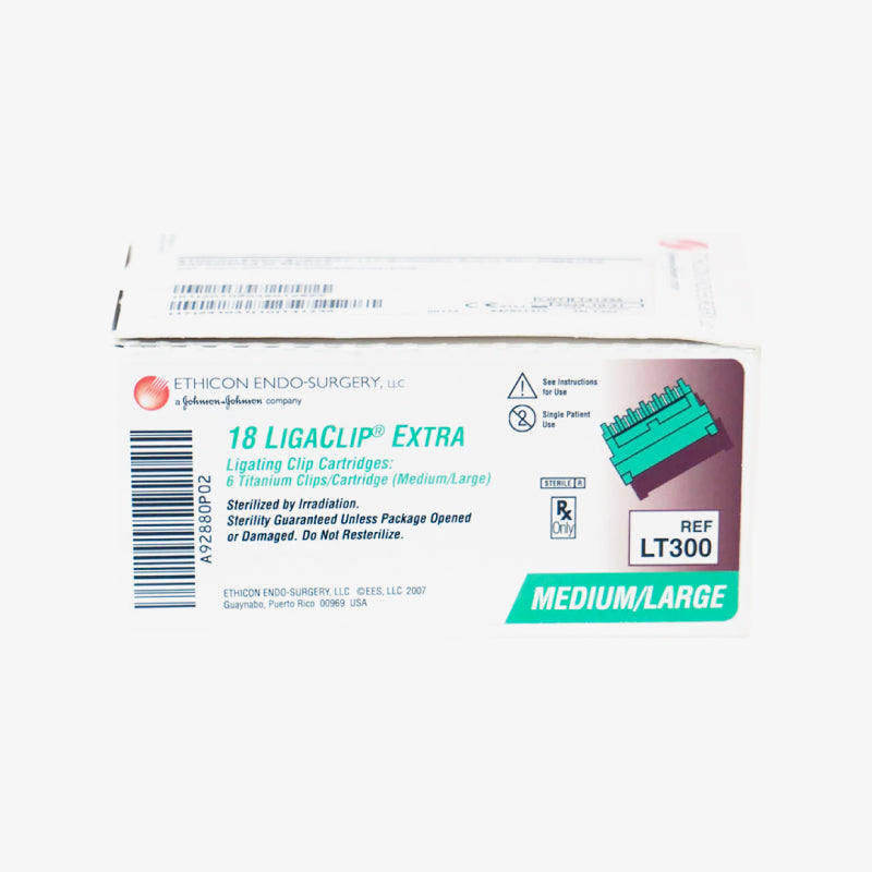 Ethicon Clips de Ligadura Mediano/Grande Ligaclip Extra
