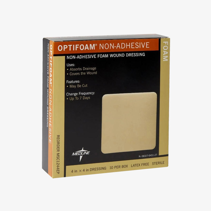 Medline Apósito Optifoam De 10.16 CM x 10.16 CM