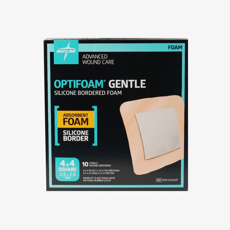 Medline Apósito Optifoam Gentle De 10.2 CM x 10.2 CM