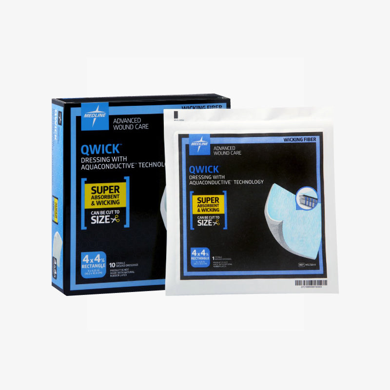 Medline Apósito Qwick De 10.16 CM x 10.80 CM