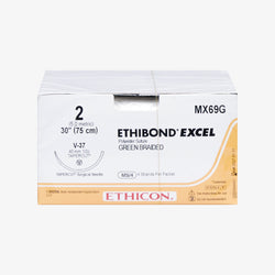Ethicon Sutura Calibre 2 - Longitud 75 CM - Aguja V-37 40 MM Ethibond Excel