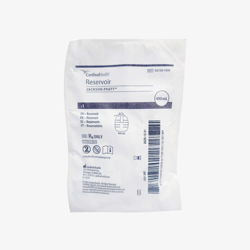 Cardinal Health Reservorio Dual en Forma de Perda JacksonPratt De 400 ML
