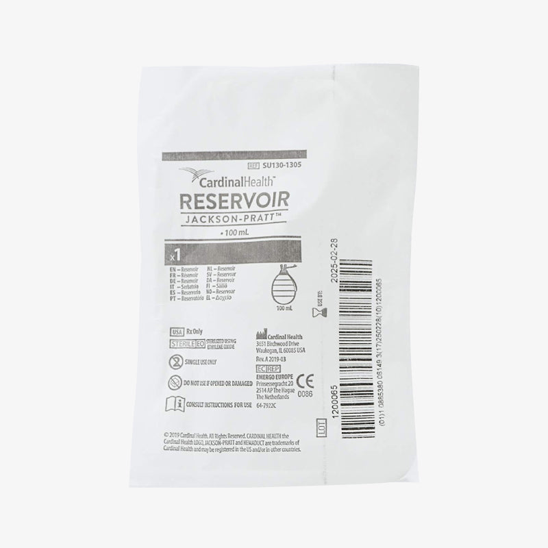 Cardinal Health Reservorio en Forma de Pera JacksonPratt De 100 ML